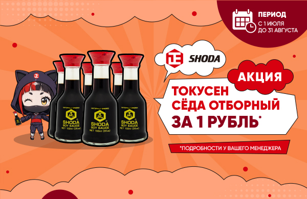 Соевый соус «SHODA SHOYU» по специальной цене